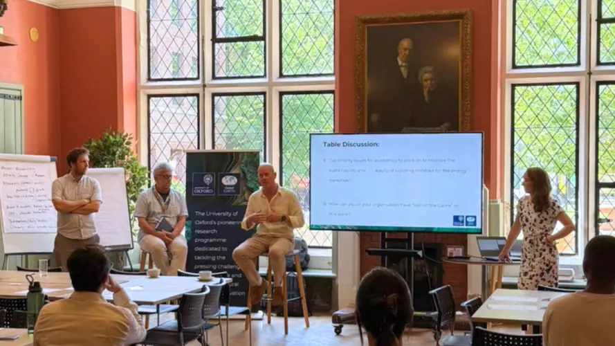 Oxford EARTH Researchers answering questions during a panel Q&A